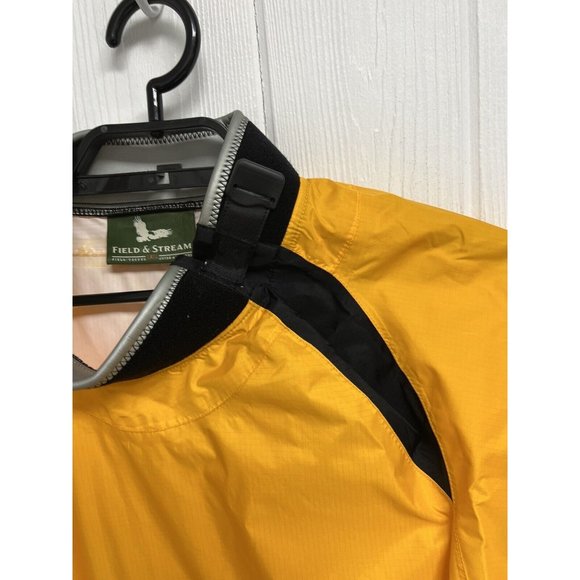 Field&Stream Men's Long Sleeve Light Weight Yellow Pullover Windbreaker Size XXL - Picture 8 of 12